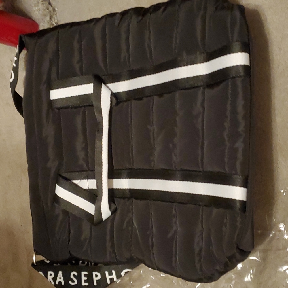 Black Sephora padded tote bag